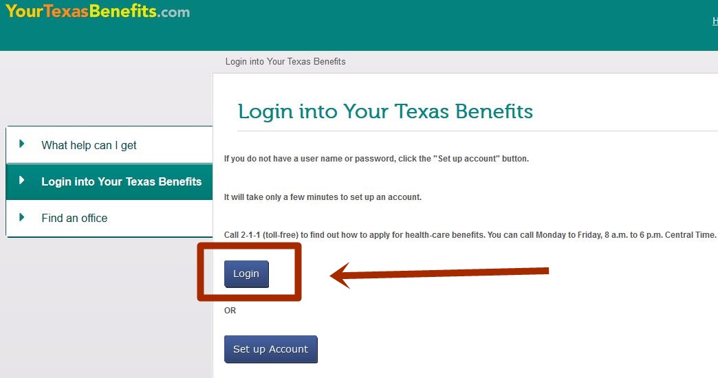 Yourtexasbenefits Login