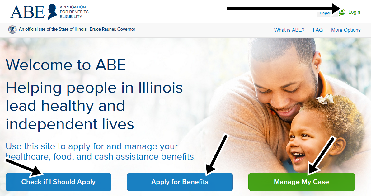 Illinois Application for Benefits Eligibility Login Step Guide Instructions