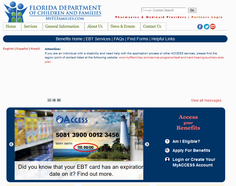 My Access Florida Contact Information