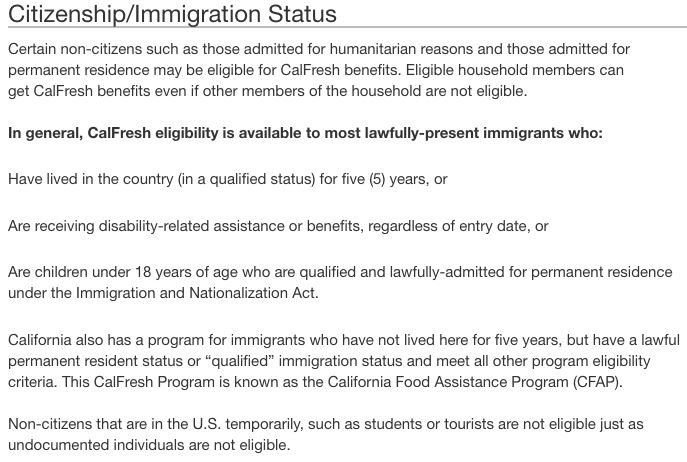 California Food Stamps Online Application