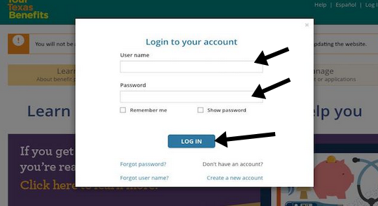 Yourtexasbenefits Login