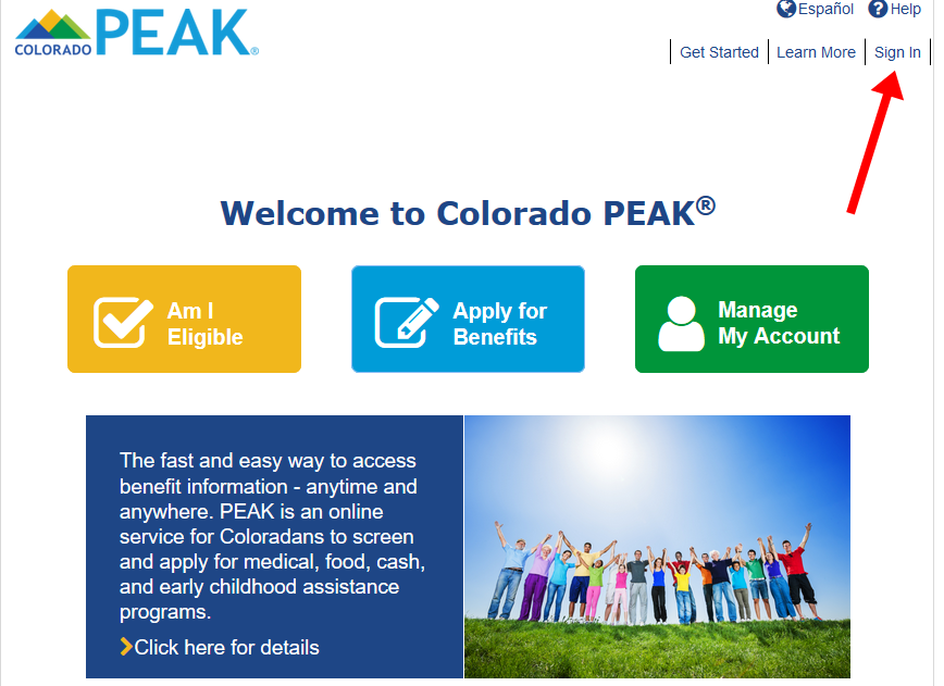 Colorado PEAK Login