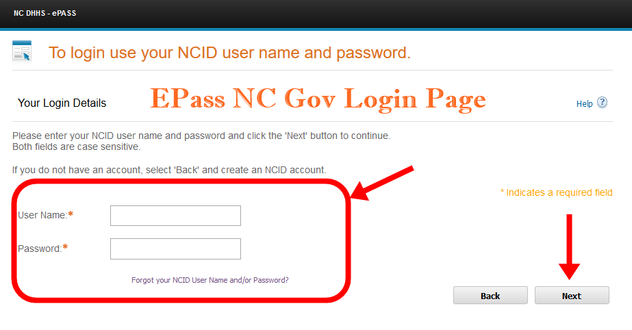 EPass NC Gov Login