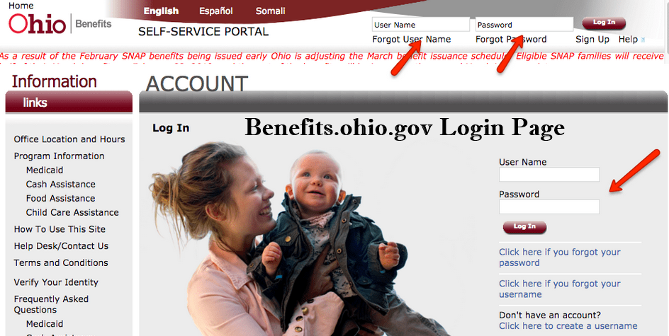 Benefits.ohio.gov Login