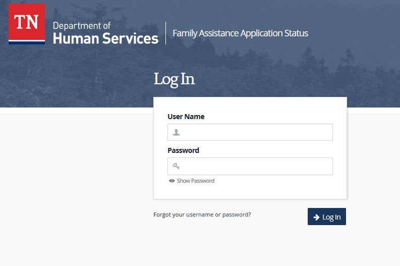 Tennessee DHS Account login