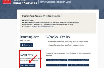 Tennessee DHS Account login