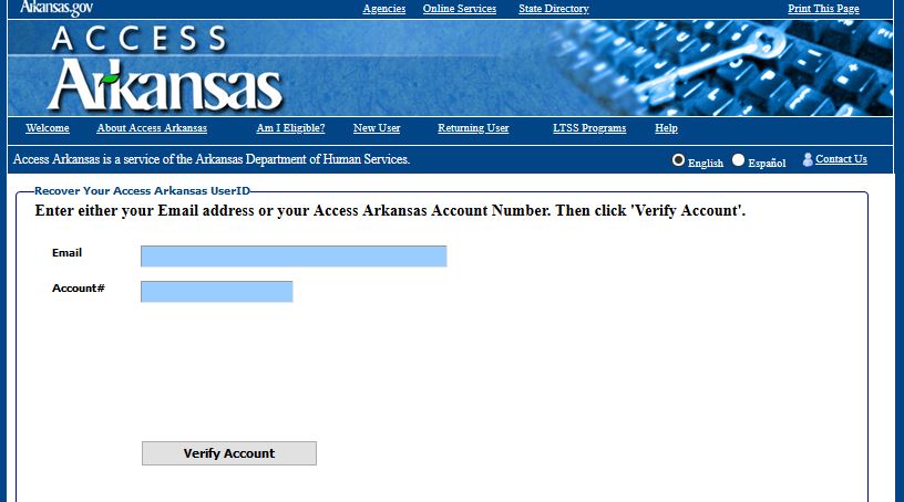 Access.arkansas.gov Login