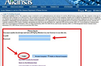 Access.arkansas.gov Login