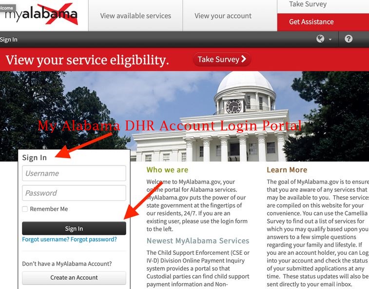 My Alabama DHR Account Login - www.myalabama.gov