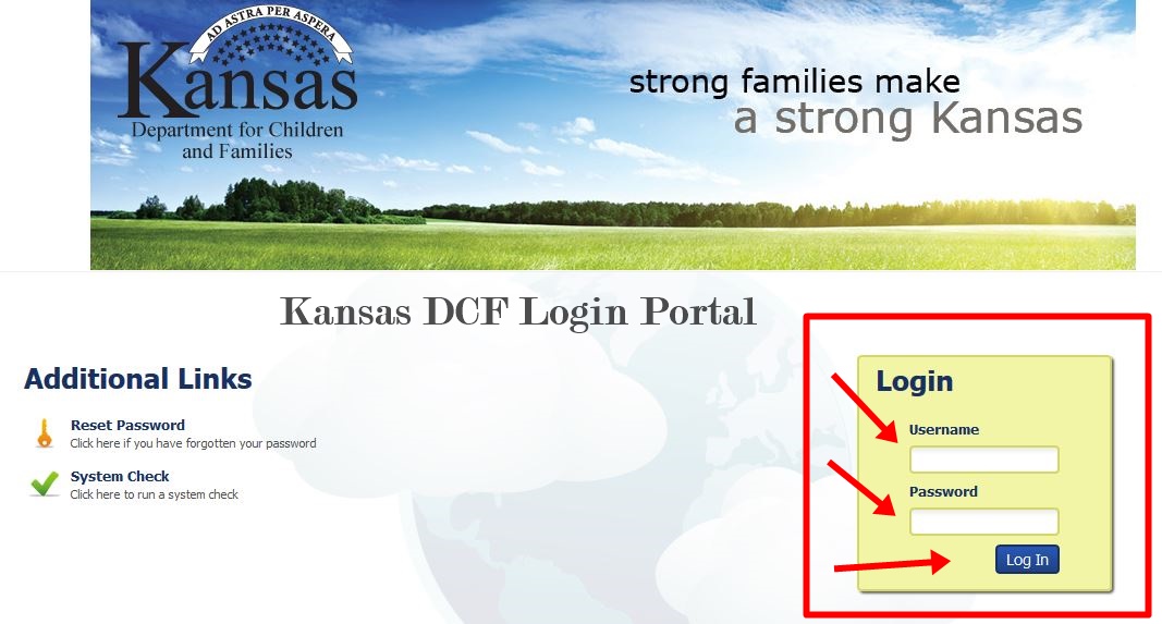 Kansas DCF Login